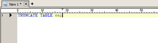 기존에 존재하는 테이블을 활용하기 위해 truncate